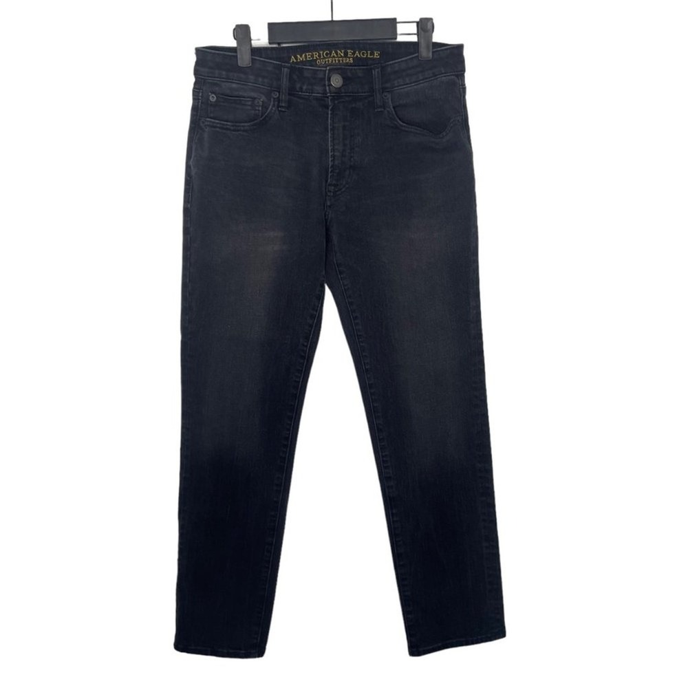 American Eagle Slim Straight Extreme Flex 4 Jeans Black 30x32